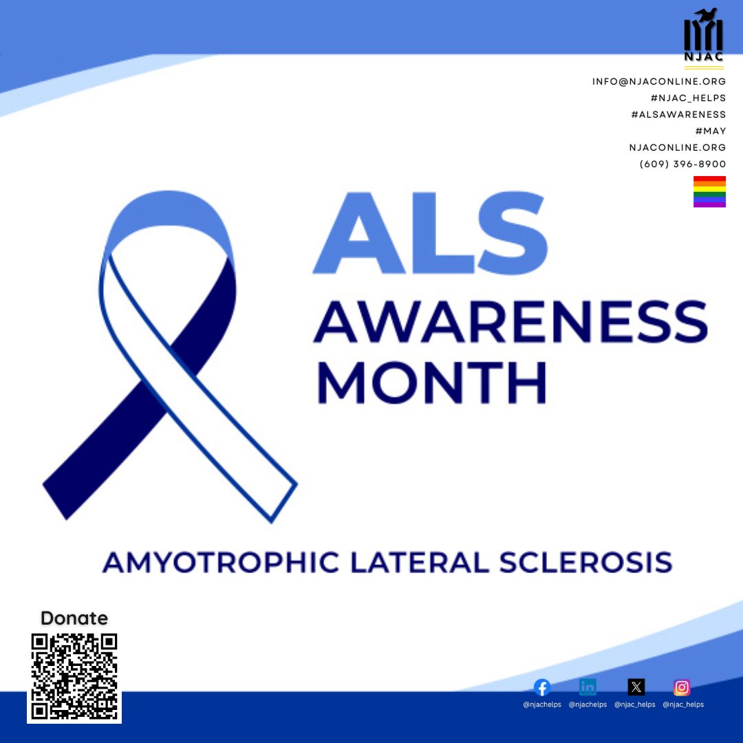 Join us in raising awareness for ALS (Amyotrophic Lateral Sclerosis) and supporting those affected by this devastating disease. 

#ALSAwareness #FightALS #HopeForACure #endsexualviolence #enddomesticviolence #reintegration #hivaids #housingfirst #newjersey #njac_helps