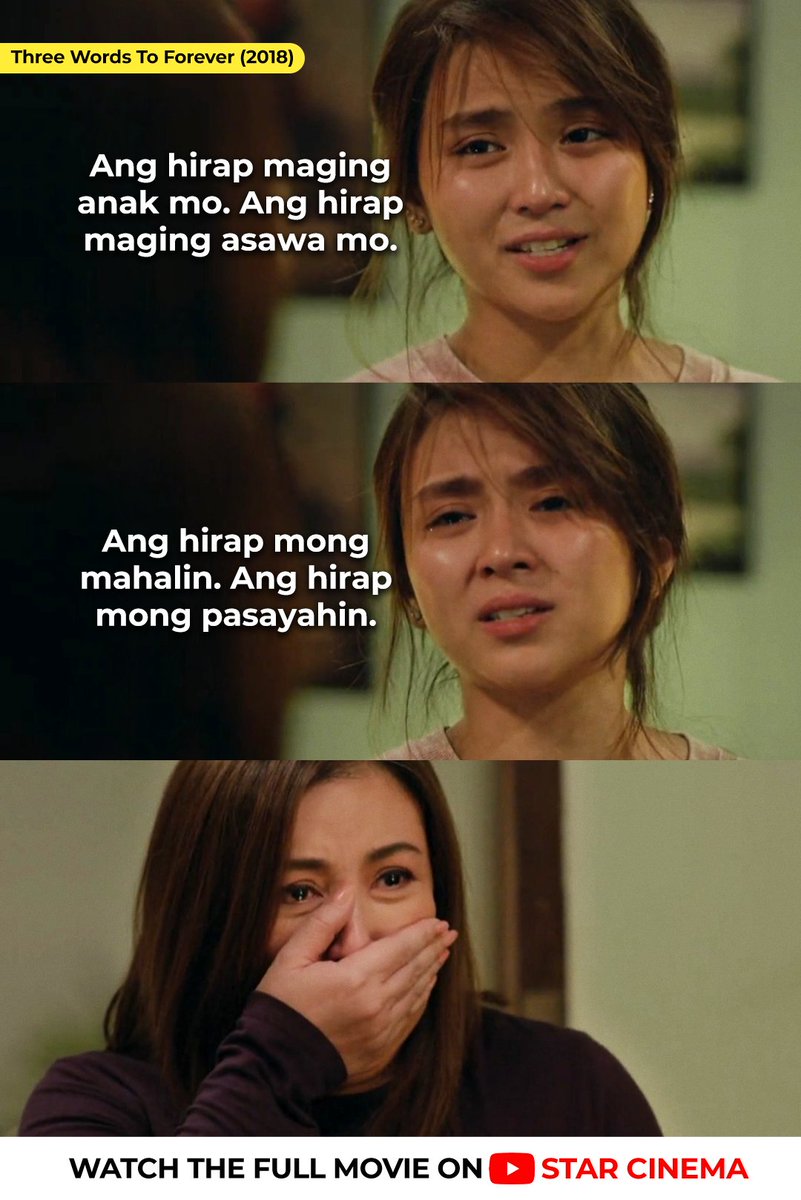 It hurts to hear this from your daughter!😭 Watch 'Three Words to Forever' FREE FULL MOVIE here: youtu.be/LiLJAV2fysI?fe… #ThreeWordsToForever #SharonCuneta #KathrynBernardo
