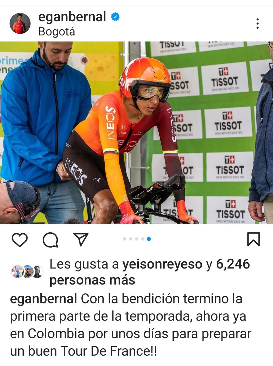 SE VA DE TOUR ! 🇨🇵
CONFIRMADO : El propio Egan Bernal confirma que estará en el #TourDeFrancia @LeTour 🇨🇴🚴👏