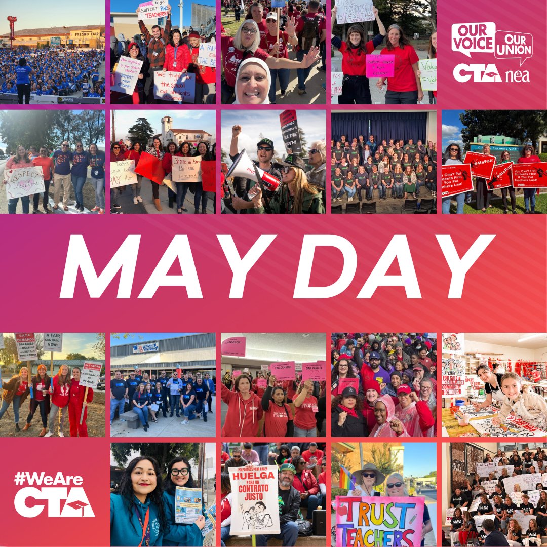 Together, we are better. United, we are stronger. Happy #MayDay to working people all over the world! #WeAreCTA