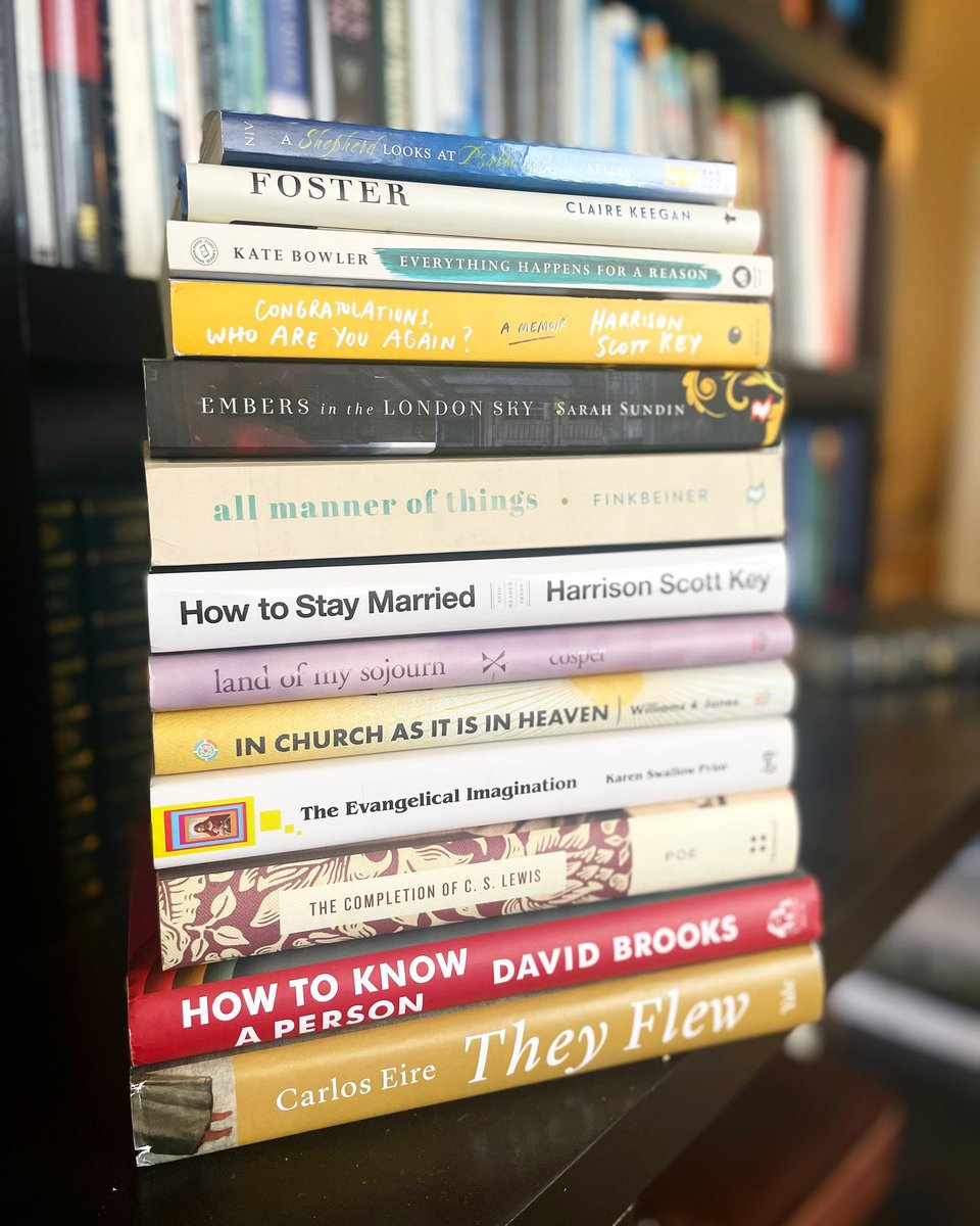 To celebrate May 1, here is a stack of books I have read, re-read, or am reading so far in 2024. One of the joys of completing my doctoral degree has been reading to my hearts content once again. Next up, new books by Leif Enger, Erik Larson, Kristin Hannah, and who knows what.