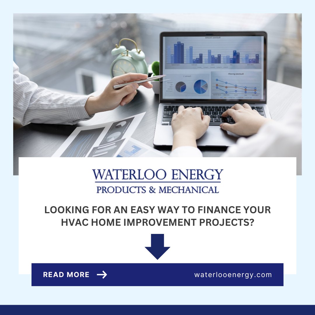 Looking for an easy way to finance your HVAC home improvement projects? 💸🏠 Check out our simple financing options with Financeit! With flexible payment plans, rates, and an application process, getting your dream home upgrades has never been easier. waterlooenergy.com/services/finan…