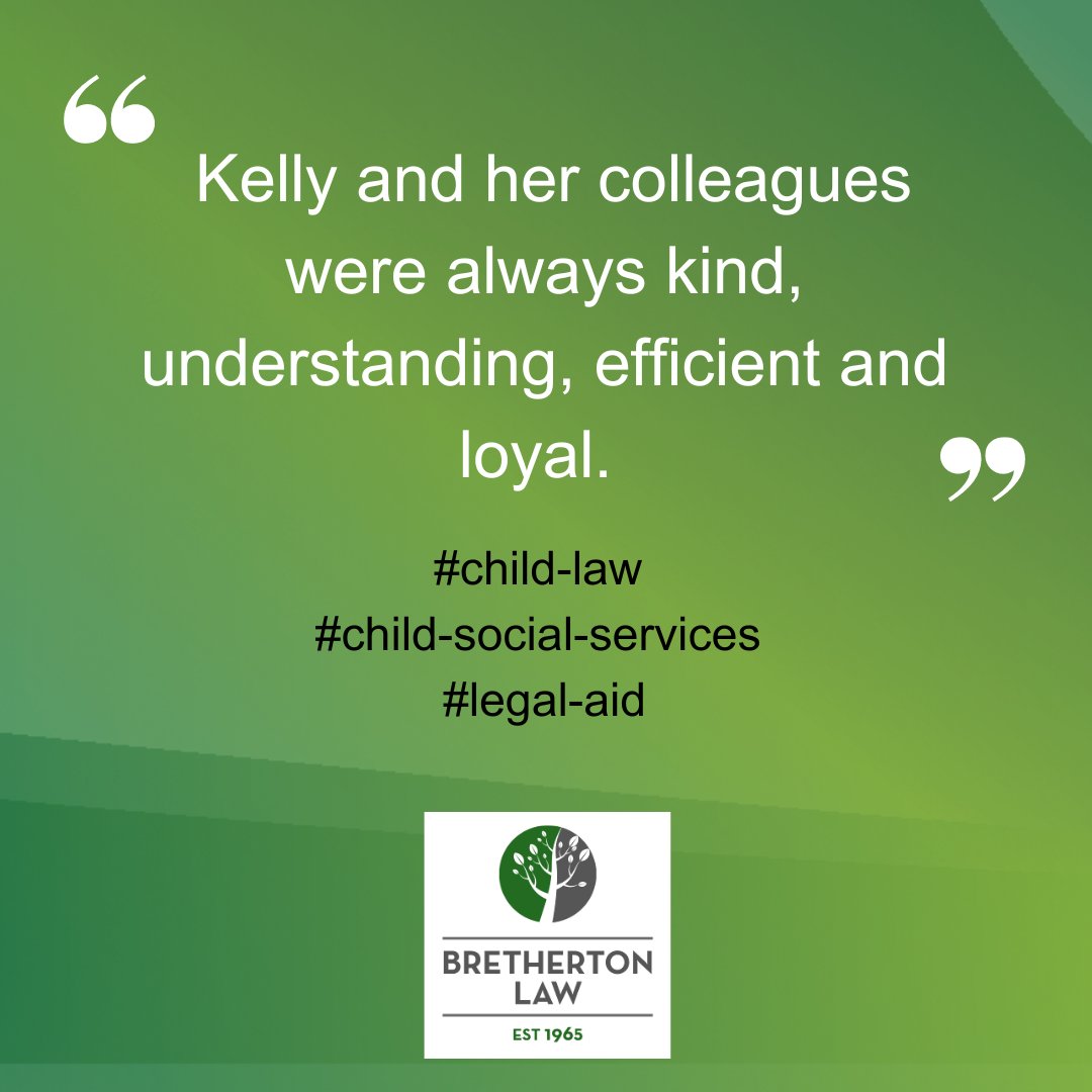 This is the latest feedback received for our Child Law team. For more information on our child law services please visit: bit.ly/4baDw7i

#childlaw #legalaid #solicitors #stalbans #london #northernhomecounties