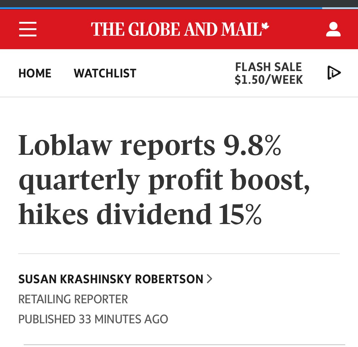 Happy Loblaws boycott month, for all of us who celebrate