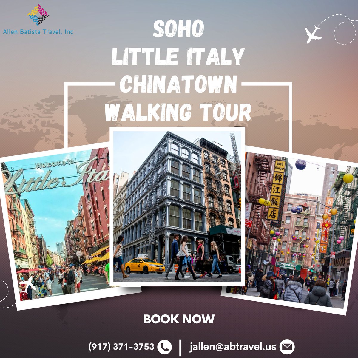 Join our SoHo Little Italy Chinatown Walking Tour. Wander through three iconic neighborhoods and uncover culture, history and fun facts about the neighborhoods. Book now!
abtravel.us/soho-little-it…
#NYCTour #SoHoWalkingTour #LittleItaly #Chinatown
