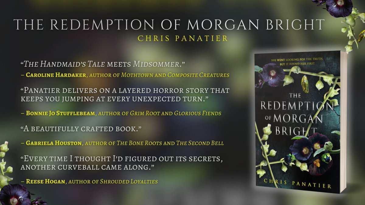 THE REDEMPTION OF MORGAN BRIGHT is @ChrisJPanatier's latest novel and is out now! What would guilt make you do? How far will you go to find justice? Grab your copy of this dark and beautifully written novel now... angryrobotbooks.my.canva.site/redemption-of-…