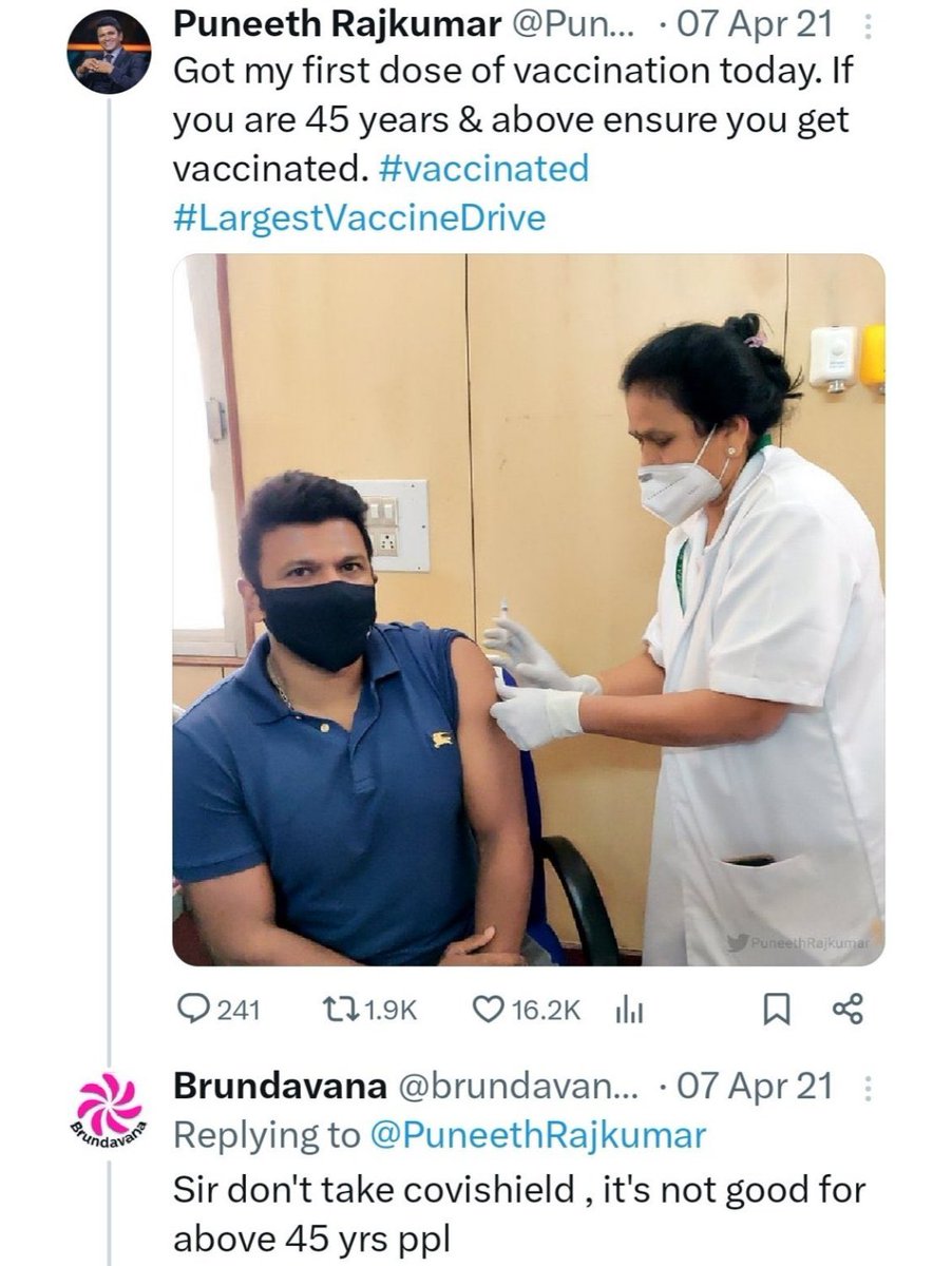 #PuneethRajkumar #CovidVaccine 😪