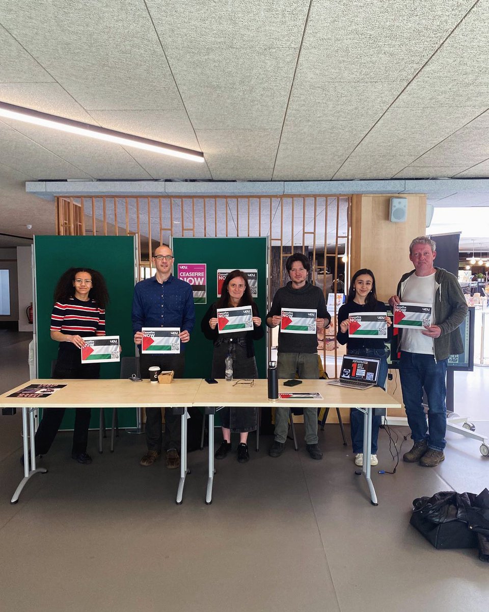 We stand united with our wonderful students @stirlingunion to continue to call for an immediate ceasefire #MayDay4Palestine