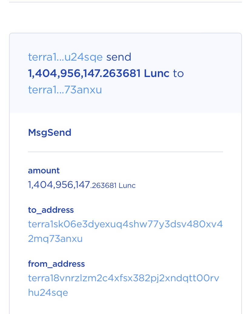 #BINANCE  Burns 1.4 billion LUNC

BINANCE が
2024年 5月の #LUNC バーンを実施

🔥Burn 枚数
1,404,956,147 LUNC
（現在価格換算で約 2,160万円相当）

Thank you, <a href="/_RichardTeng/">Richard Teng</a>