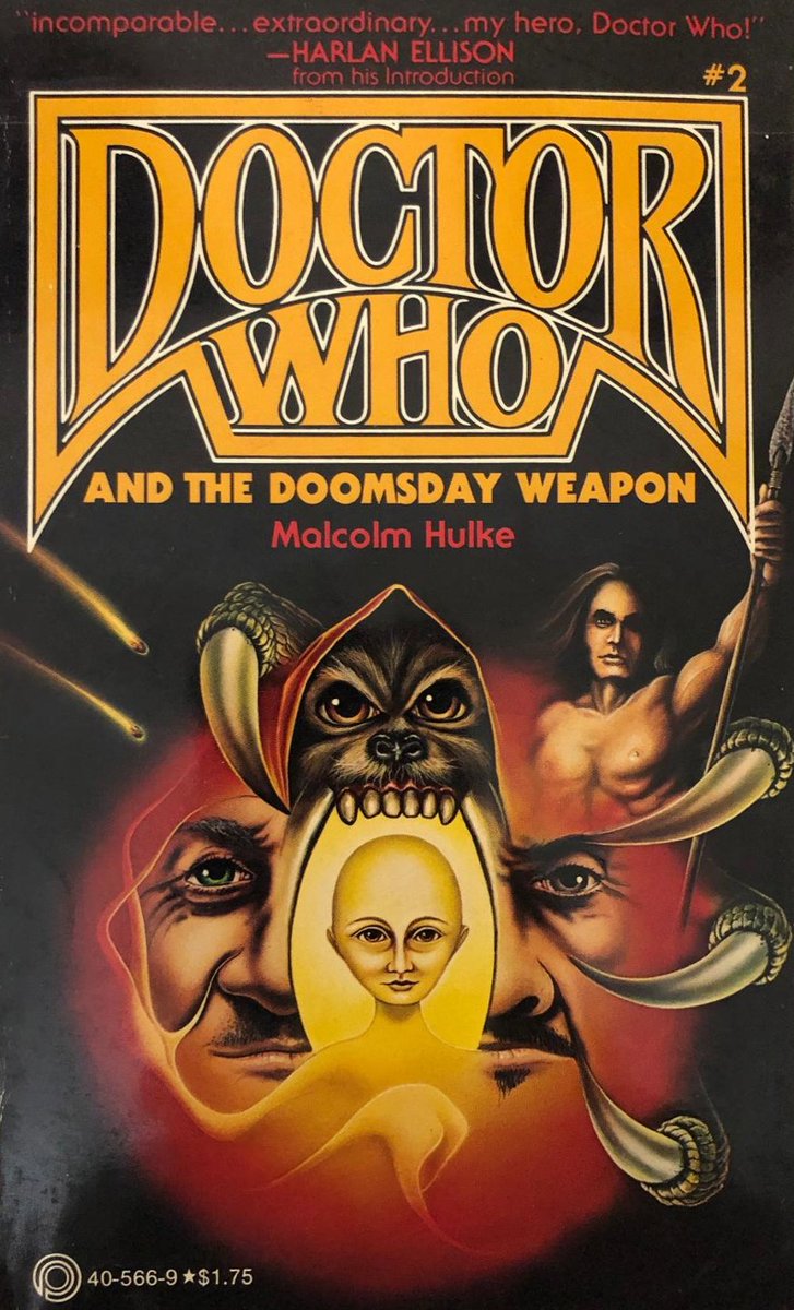 US cover for 'Doctor Who and the Doomsday Weapon' (1979). #DrWho #DoctorWho #scifiart #scifibooks #scifi