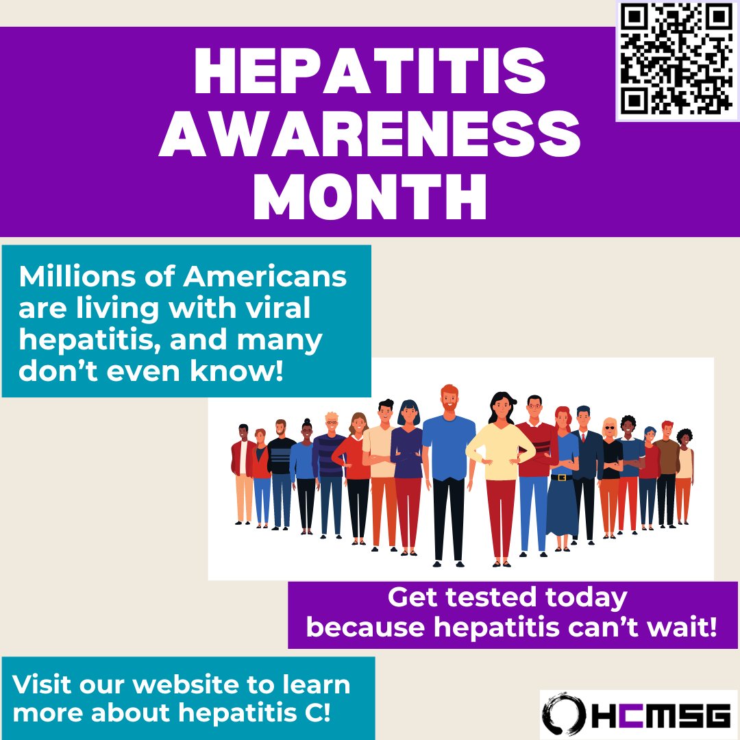 Millions of Americans are living with viral hepatitis, but many don't even know it. This #HepatitisAwarenessMonth, learn more about hepatitis C prevention, testing, and treatment by visiting our website! 

#hepatitisc #hepc #hepcantwait #HCMSG