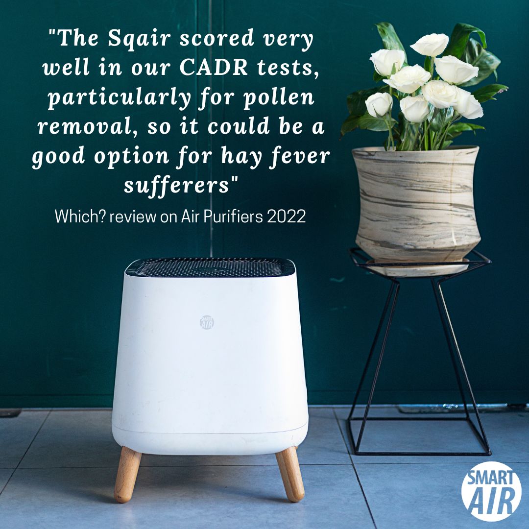 Suffer from #hayfever? 📢 Study finds symptoms from grass pollen reduced by up to 8️⃣3️⃣% with an air purifier 🤧 link.springer.com/article/10.100… HEPA removes so much more than pollen! smartair.uk/sqair-air-puri… 🛒 The Sqair helps clean your air but don't just take our word for it! 👇