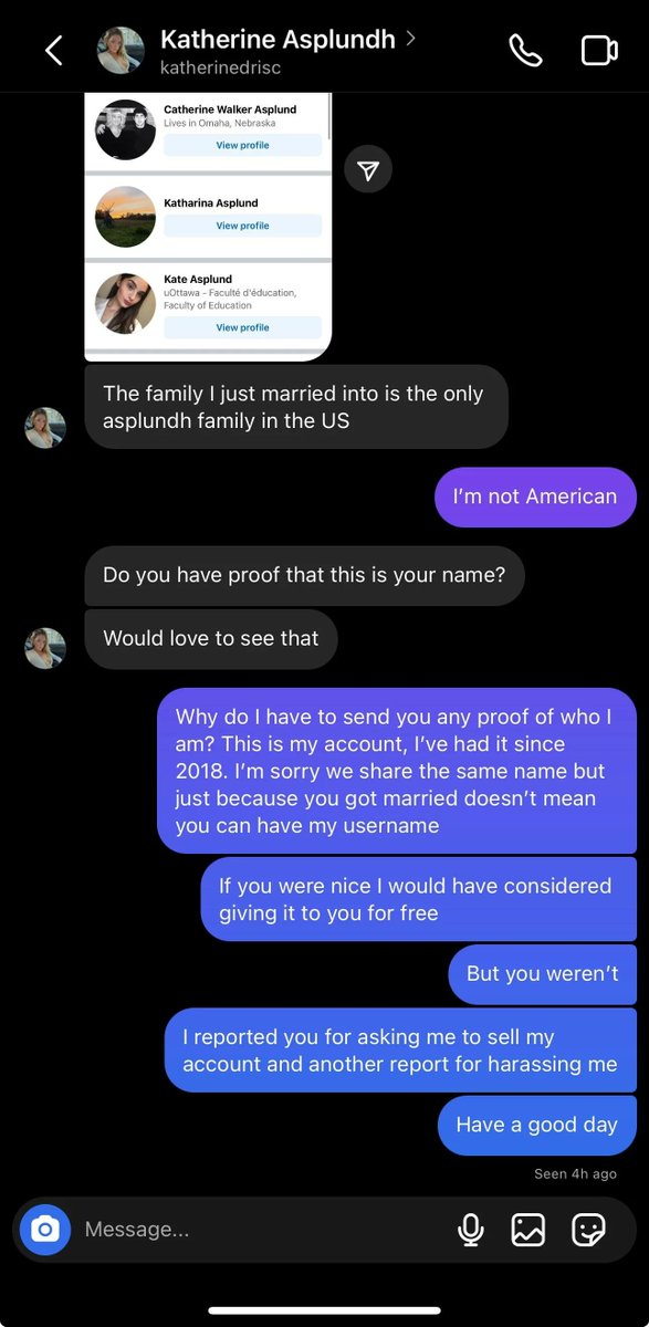 personal digital real estate is becoming so scarce that people are threatening one another with legal action for *checks notes* having the same name as them (from nycinfluencersnark: reddit.com/r/NYCinfluence…)