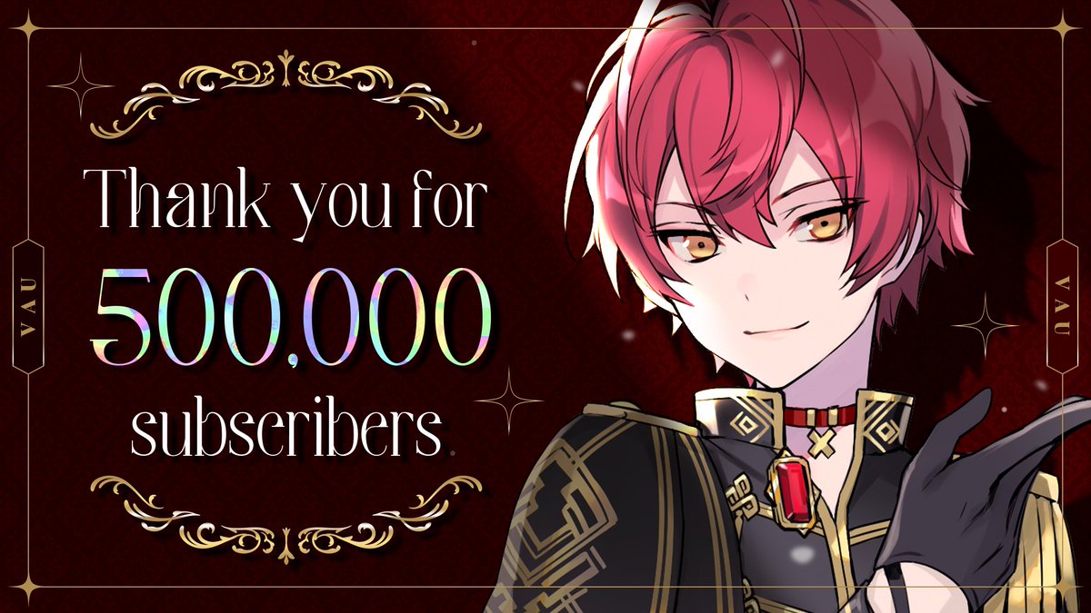 Vau1113's tweet photo. チャンネル登録者50万人ありがとう
突破記念に今週の金曜日19時。
【歌ってみた投稿】

55万人突破記念
実写ASMR
60万人突破記念
温泉デート　

約束してあげる。 https://t.co/l3HEh4QCOB