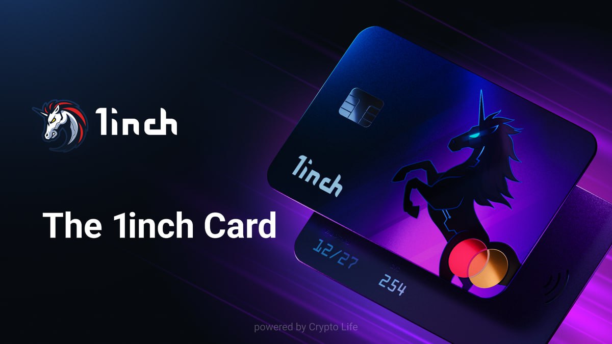 🐴 #1inch launches a debit card in partnership with Mastercard 👀