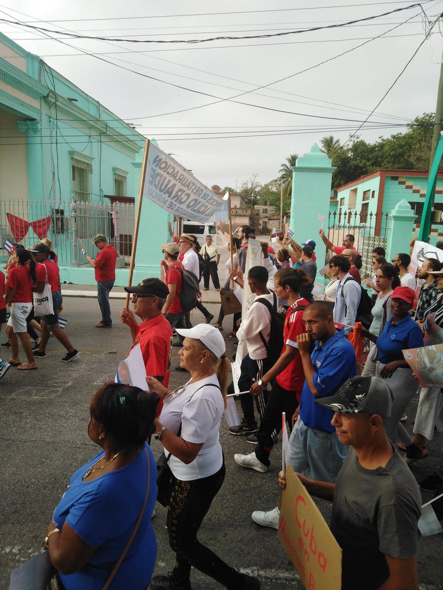 Primero de mayo en Matanzas Cuba. La fiestero del trabajo un compromiso con la Revolución. #PorCubaJuntosCreamos