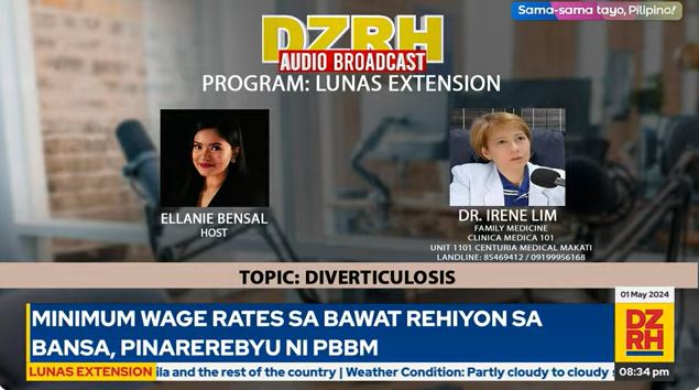 Hindi naabutan ang usaping pangkalusugan kanina? Wag mag-alala, dahil may karagdagang talakayan pa sa #LunasExtension kasama si Ellaine Bensal!

Tuloy-tuloy sa pagbabalita
Tuloy-tuloy sa serbisyo
#SamaSamaTayoPilipino

WATCH: fb.watch/rNY4clVYtm/