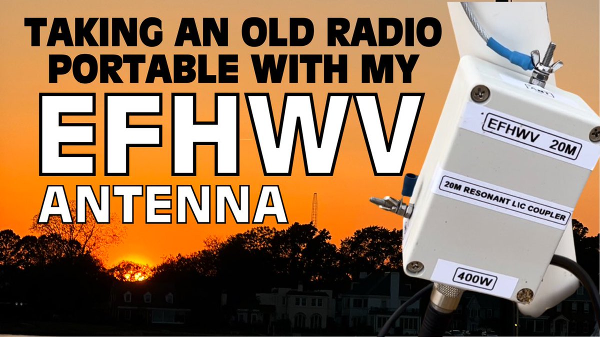 Taking an Old Radio Portable with the EFHWV 20M Antenna from M1ECC youtu.be/9_o5EcFo0Eo?si… via @YouTube #hamradio #portablehamradio #hamradioantenna