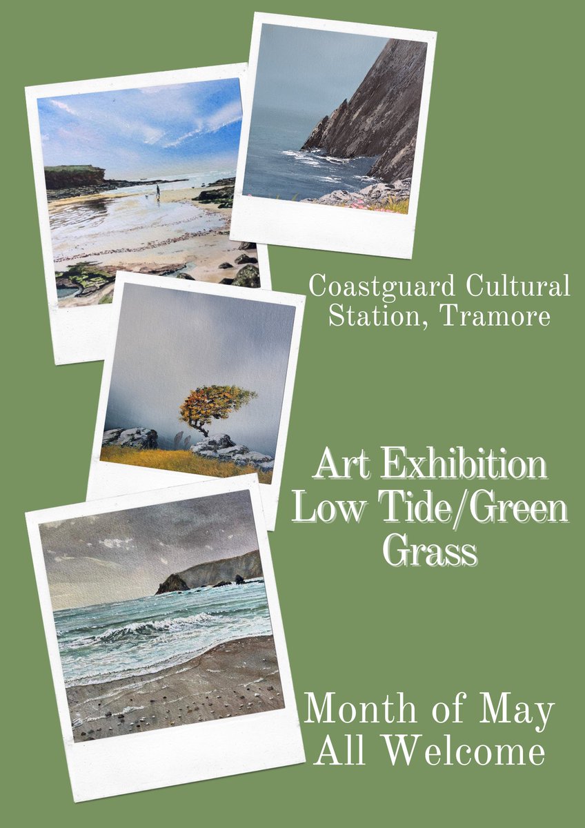 Meet the artists!
We have two artists exhibiting their work in our gallery this month, why not call in and meet them.
Thursday 2nd May - 3:00pm - 4:30pm - Ann Brennan
Saturday 4th May - 10:30am - 4:00pm - Micheal O Fearghail
Sunday 5th May - 10:30am - 4:00pm - Micheal O Fearghail