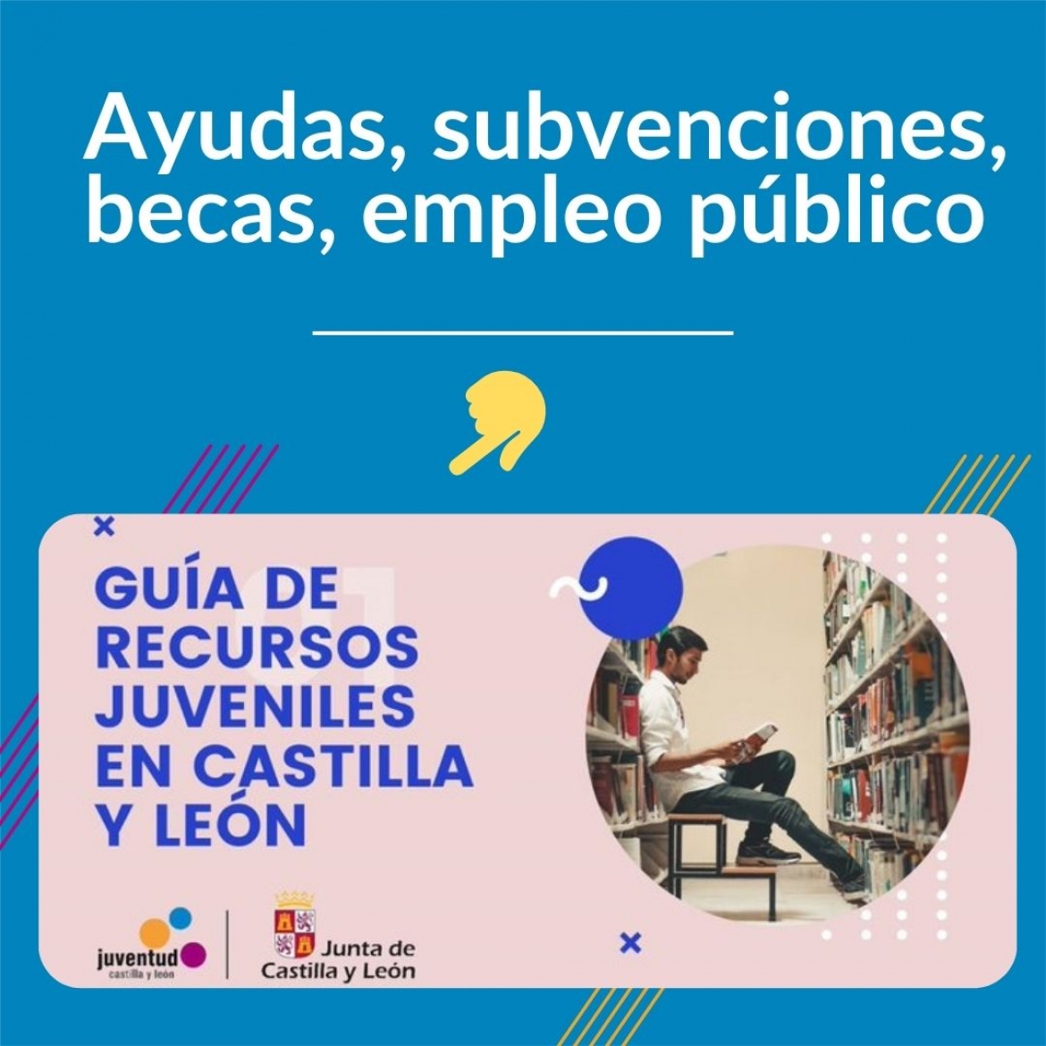 📓En esta guía de @JuventudCYL puedes consultar toda la información que te interesa 🔹Ayudas y becas 🔹Cursos 🔹Ofertas de empleo público 🔹Premios 🔹Noticias juventud.jcyl.es/web/es/ayudas-…