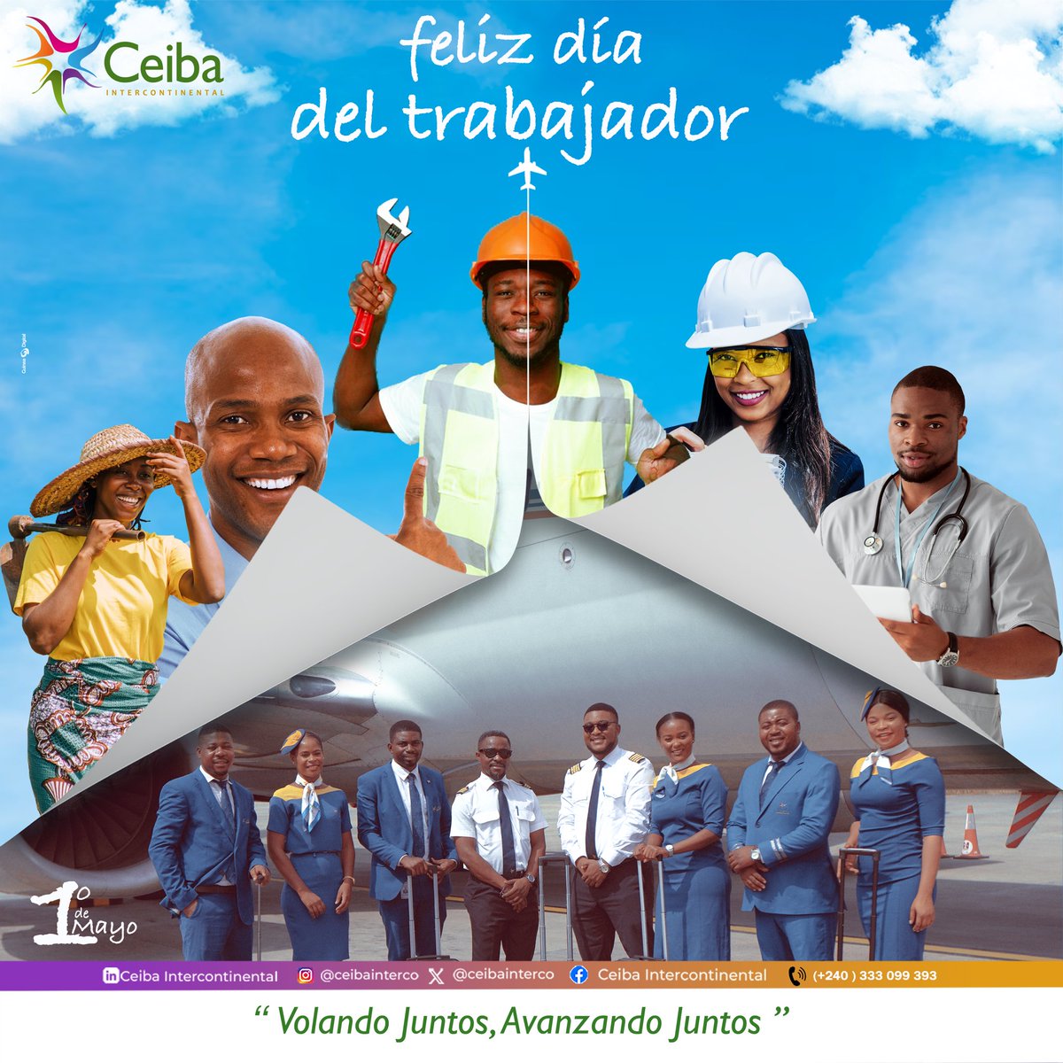 Feliz día a todos los trabajadores

#felizdia #flyceiba #malabo #bata #guineaecuatorial #equatorialguinea #trabajadores #travelafrica