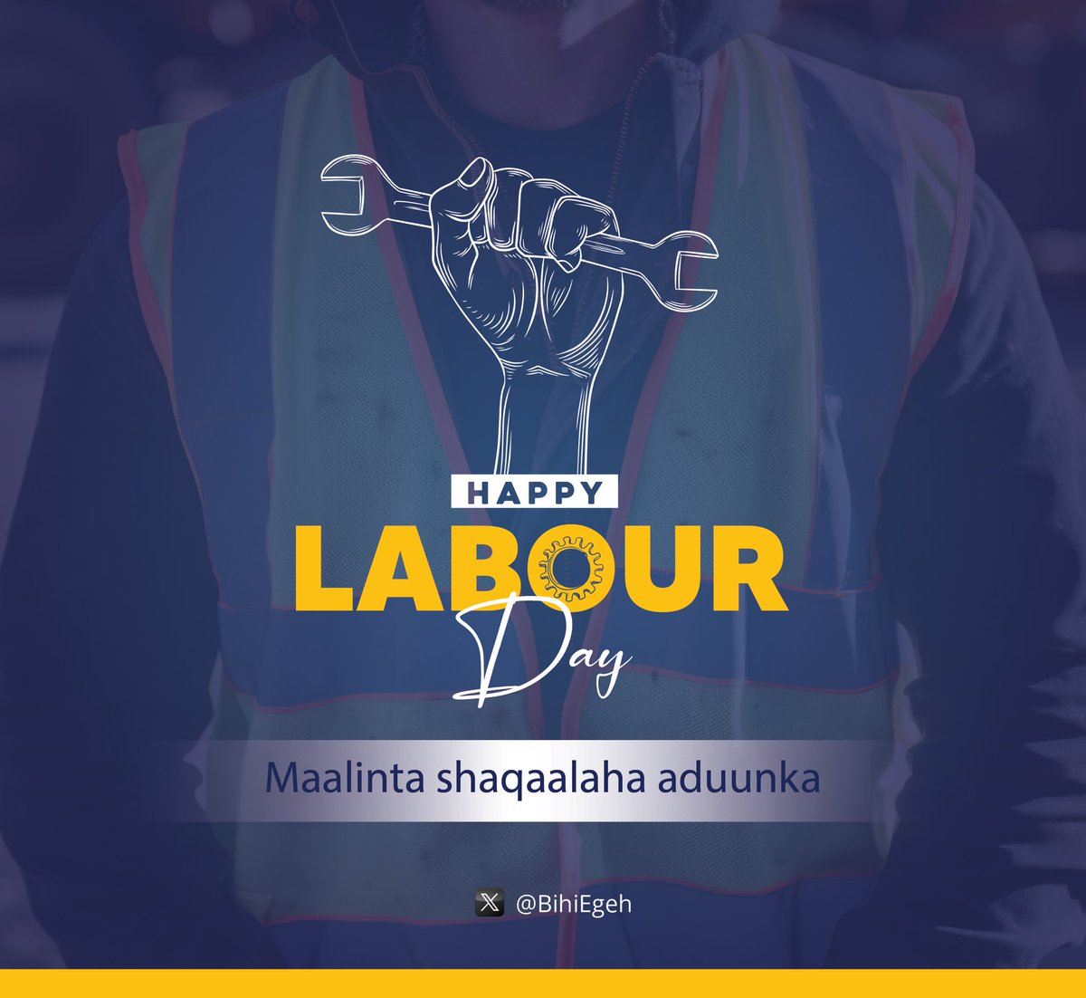 Happy #LabourDay. Today, we celebrate the dedication and relentless effort of every individual who contributes to moving #Somalia's economic engine. Your efforts will spur growth, create jobs, and advance key structural reforms to strengthen institutions & enhance human capital.