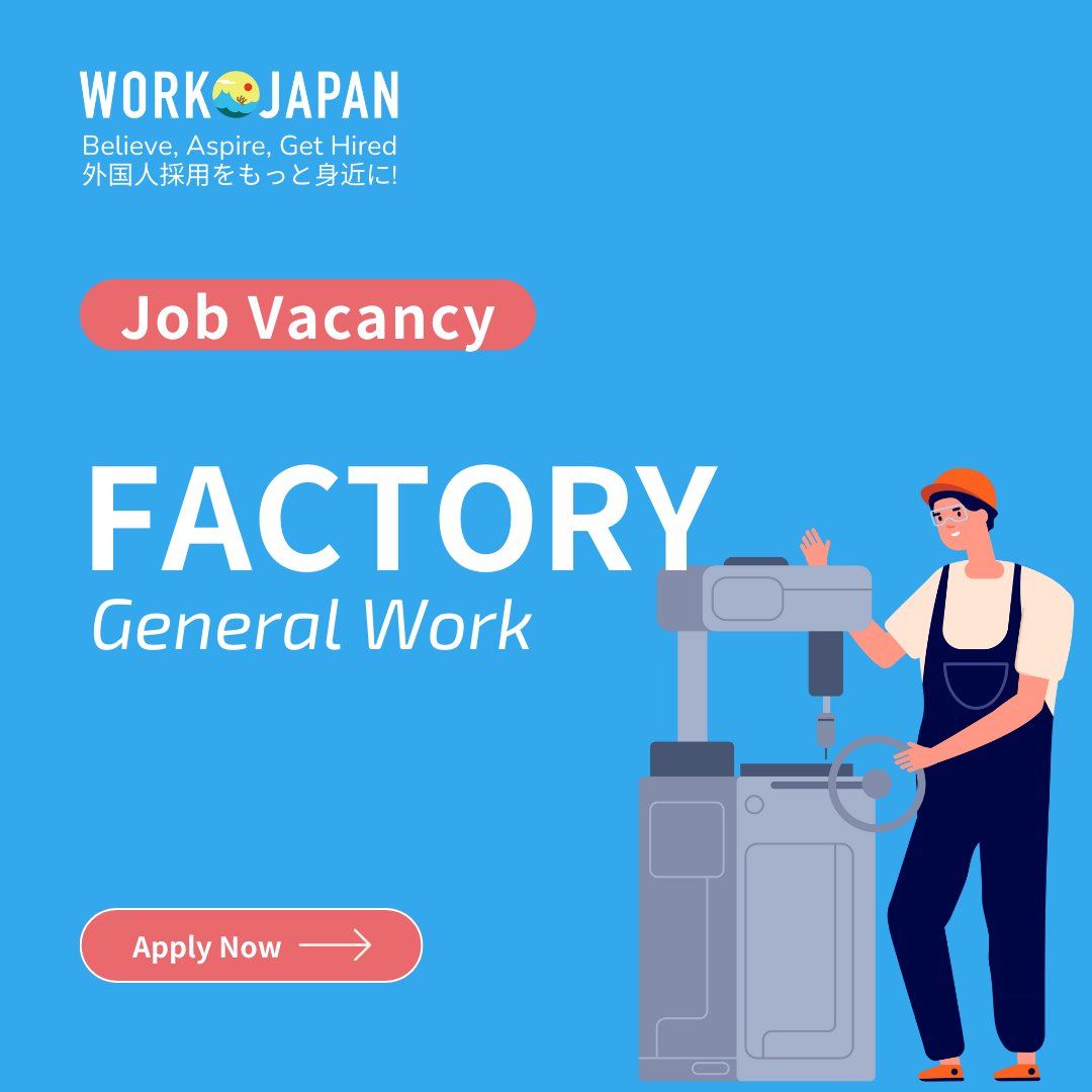 💸 Earn ¥1,500/hour Kokukoen Sta. (Saitama) 💸
workjapan.jp/jobs/factory-g…
👨‍🚒 Female preferred
✅ Foreigner working
✨ No CV/Experience needed
🚕 Paid transport
#japanjobs #workjapan #workinjapan #jobalert #careers