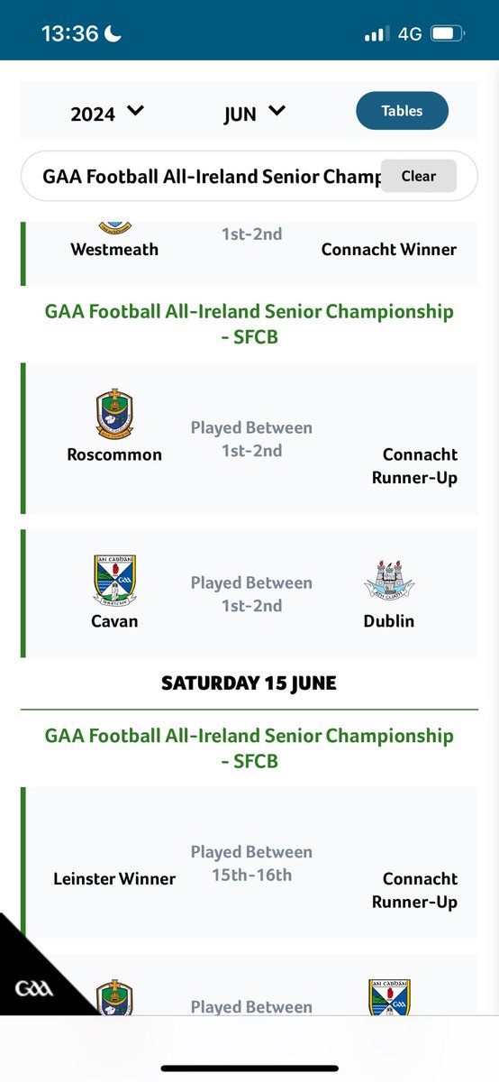 Just checking through fixture dates there and it seems @officialgaa have Dublin down to play Cavan as Leinster winners on June 1st or 2nd 😆

Not even the GAA themselves are giving Louth a chance 😬😬

#GAA