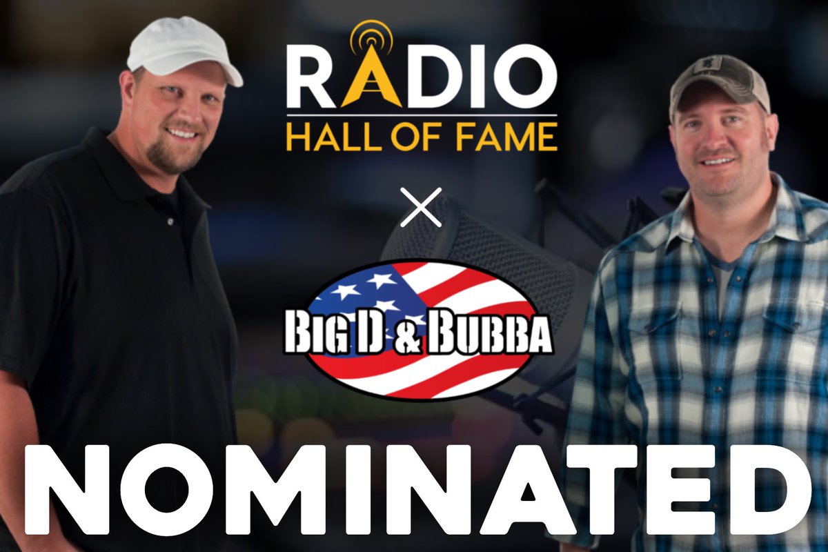 We are SO honored to be nominated for the latest class of inductees into the National Radio Hall Of Fame! Nothing makes us happier than bringing joy and laughter to people through a medium that is LITERALLY MAGIC… We love our big radio family and, of course, our 17 listeners 🎙️