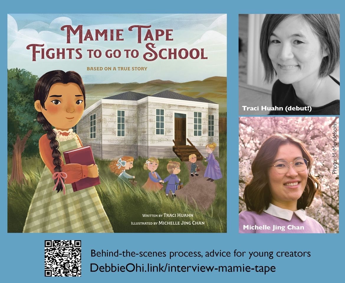 Thank you so much @inkyelbows for interviewing @tracihuahn & me about MAMIE TAPE FIGHTS TO GO TO SCHOOL! ❤️ . 🔗 Check out the interview on @inkyelbows ‘ blog: debbieohi.com/2024/05/mami-t… . 📚 MAMIE TAPE FIGHTS TO GO TO SCHOOL out May 7th from @randomhousekids !