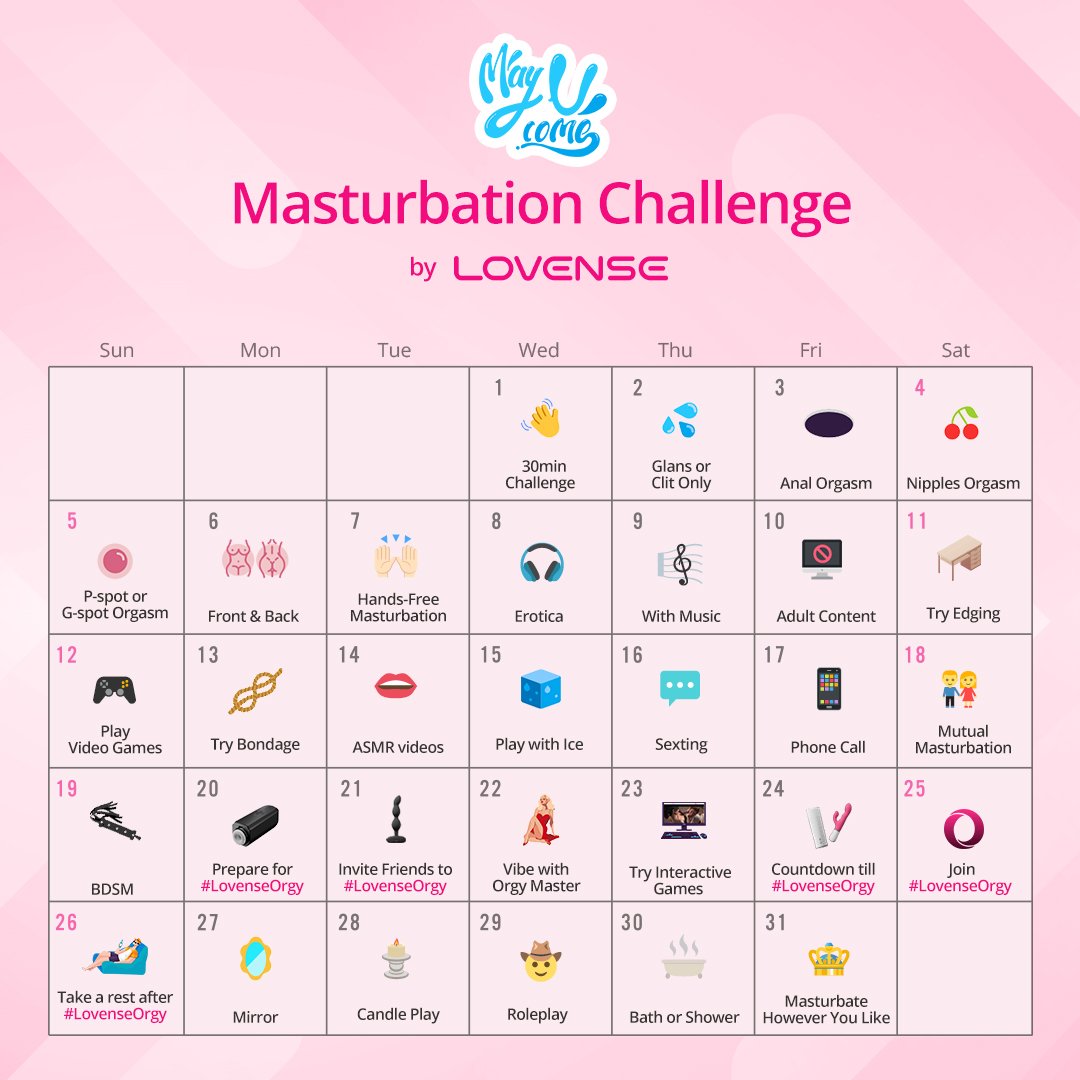 Get ready to join us for an exciting challenge this #masturbationmay !🙌💦 3x winners will get a free Lovense toy of choice.🎁(S3x Machine excluded.) Grab your toys now and join the challenge!🤩55%OFF special offer till May 7th➡️lovense.com/p/2CHROF To enter the lucky draw:…