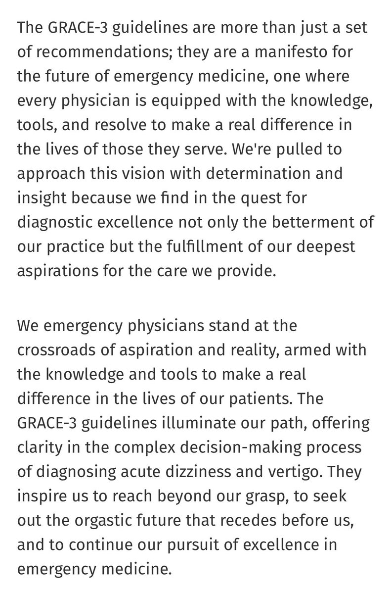 In this month’s @EMNews, I wrote about @SAEMonline’s #GRACE3 recommendations for #vertigo, Jay Gatsby, and the #orgastic future of #EmergencyMedicine. I hope you’ll check it out. journals.lww.com/em-news/fullte…