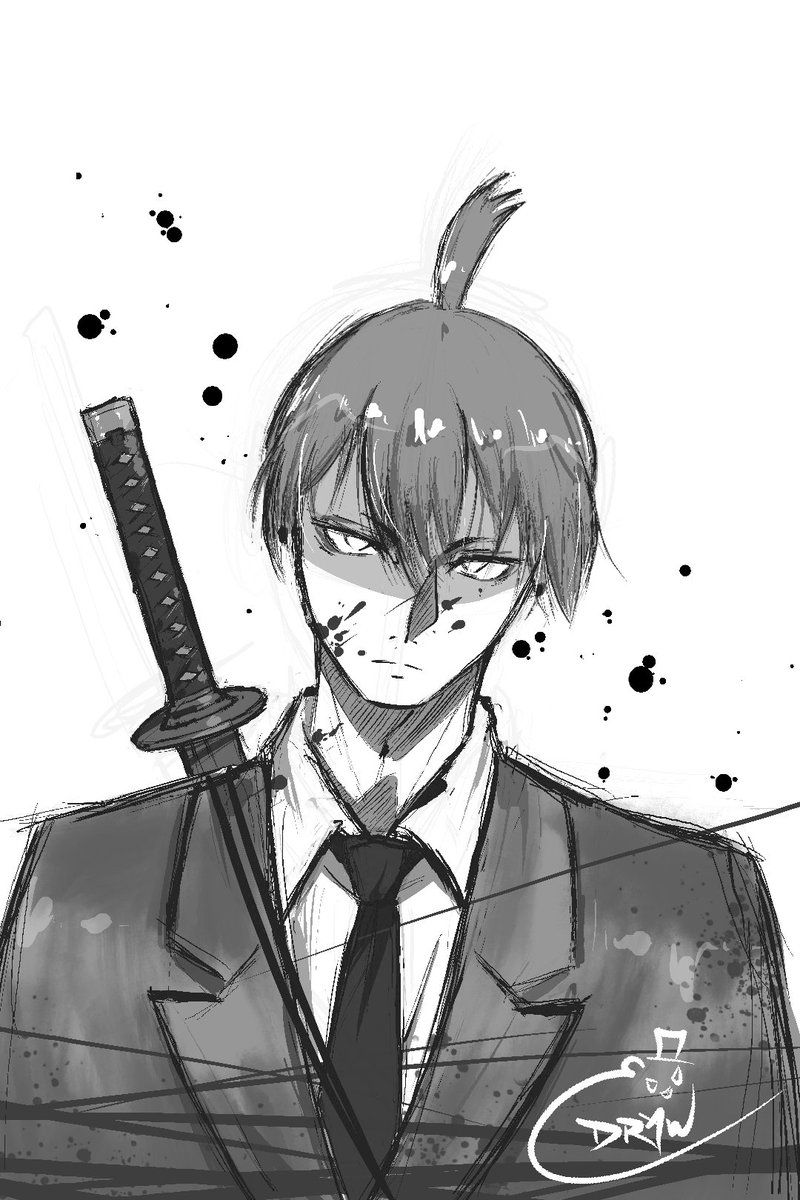 _draw101's tweet image. Tired Aki #rkgk... How is it already May??? 😭😭

#sketchy #sketch #ChainsawMan #AkiHayakawa #早川アキ #チェンソーマン