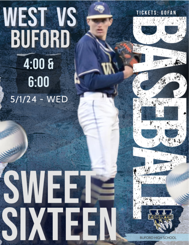 GAME DAY!! Come support your Wolverines as they head to Buford for their Sweet 16 match up. First pitch at 4:00pm. @CoachKrat @WFHSAthDept