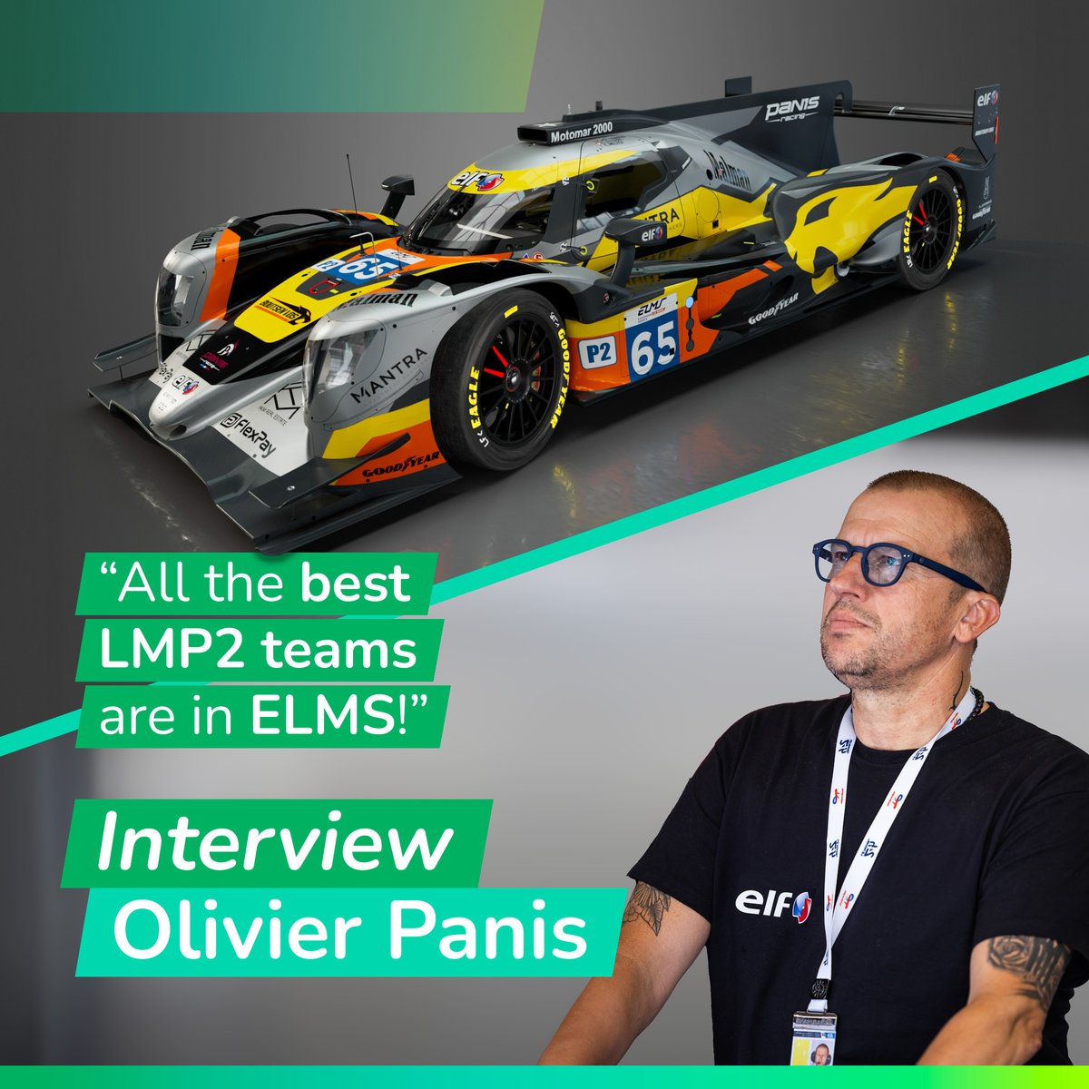 💬 “All the best LMP2 teams are in ELMS!” Read our exclusive interview with racing legend and endurance Team Principal Olivier Panis ! ✨ ➡️ competition.totalenergies.com/en/olivier-pan… #SustainableMotorsport #ELMS #Endurance @panisracing