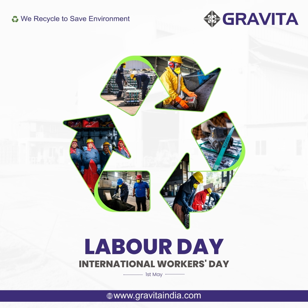 Celebrating #InternationalLabourDay
Today, we honor the dedication and invaluable contributions of our workforce at Gravita. #InternationalWorker'sDay acknowledges the strength of our people who build, innovate, and drive our success. #LabourDay #ThankYou #workersday #dedication