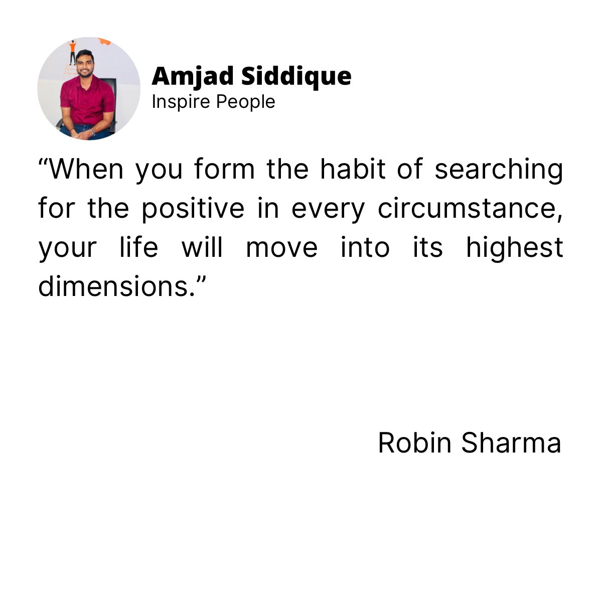 Learnings From My Reading Journey 📖               

What do you think? 🤔 please share your thoughts 💭, Thank you!

The Secret Letters of the Monk Who Sold His Ferrari 
Robin Sharma

For more updates follow - @amjad__siddique       

#readingbooks #education #amjadsiddique