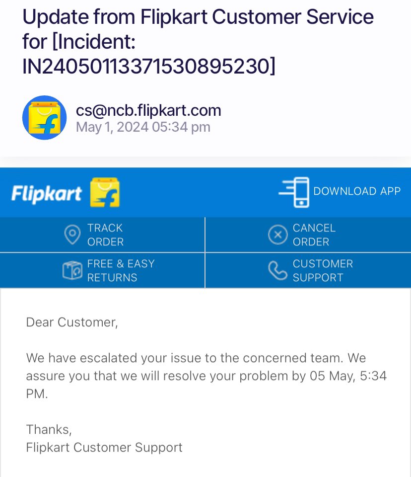 After raising complaint in social media, the resolution time increased by 1 day. Such a worst service from @Flipkart @flipkartsupport . The resolution timeline is more frustrating than staying without AC in this heat. Lesson learnt. I’ll only order from @amazonIN #BoycottFlipkart