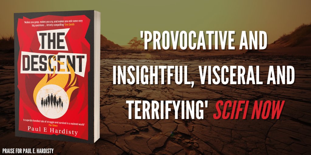 OUT NOW!

@hardisty_paul's BREATHTAKING #ClimateEmergency #thriller #TheDescent🔥

A young man and his family set out on a perilous voyage across a devastated planet to uncover what led the world to disaster…

📲bit.ly/3uKkAwE  
📕bit.ly/3Mm6NSD  

#BookTwitter