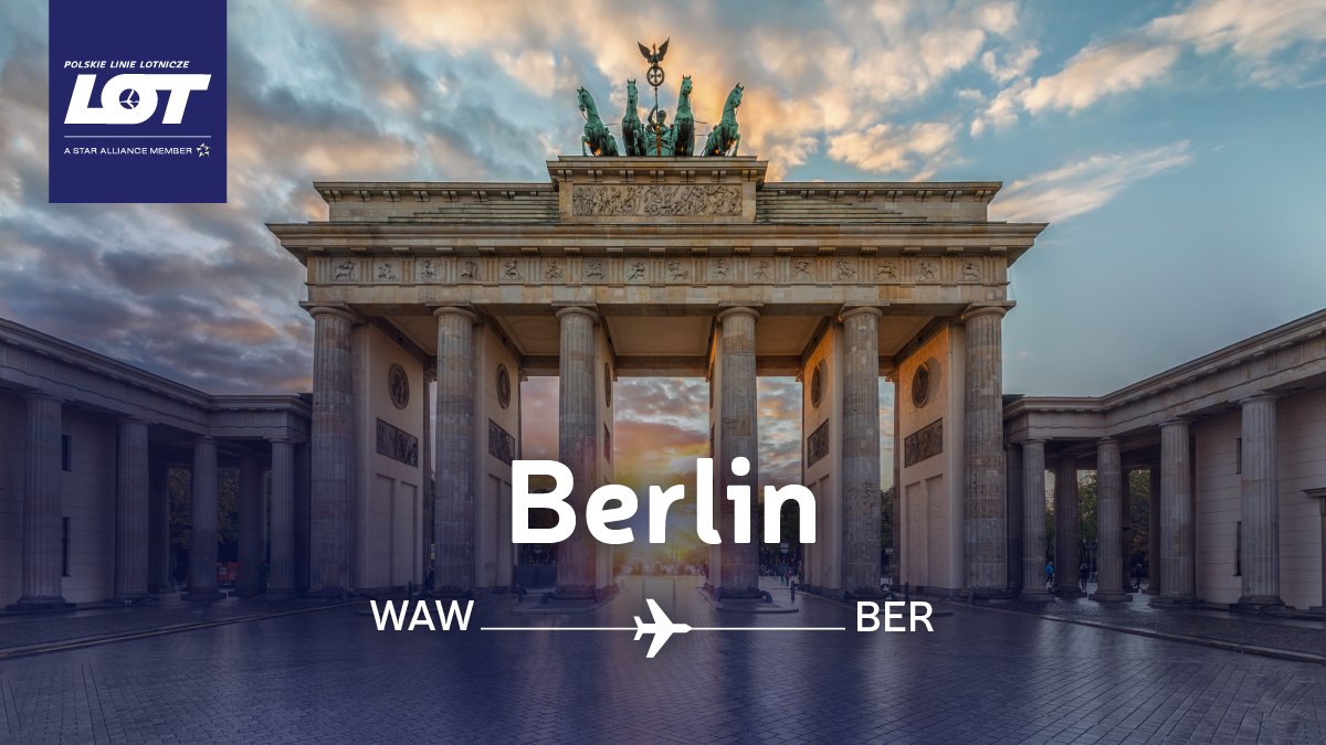 Świętuj z #PLLLOT 90-lecie połączenia Warszawa-Berlin. Odwiedź w maju stolicę Niemiec dzięki naszym codziennym połączeniom➡️ fly.lot.com/iprfn #flyLOT