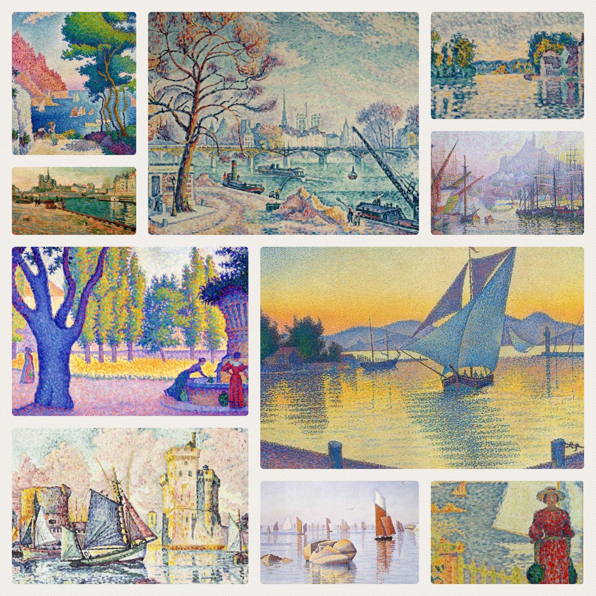 Very taken recently by the paintings of Paul Signac (1863-1935). Here is a selection of those I’ve posted in the last couple of weeks.