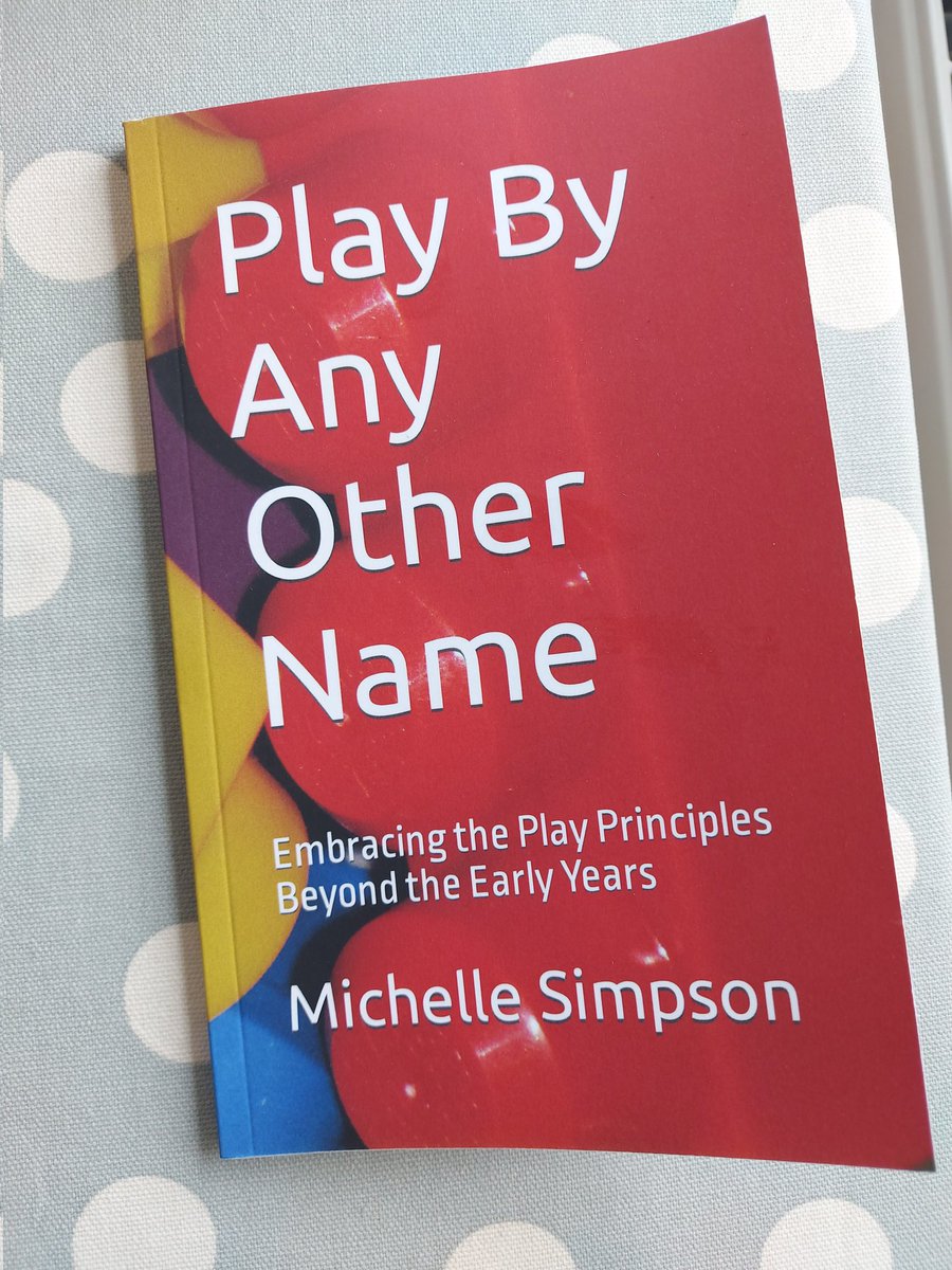 This arrived today! Excited to read about practical examples from a Scottish teacher about how to facilitate Play in upper school. Available from amzn.eu/d/6zrUERe