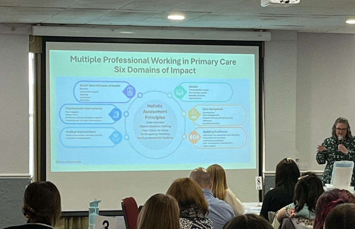 Natalie Jones kicking off this afternoon talking about the impact of a multi-professional workforce @natlouj