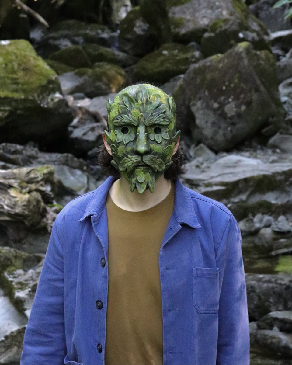 Merry Beltane. I thought today would be the perfect day to reshare one of my Green Man masks. The Green Man is an English folkloric deity that is believed to be a symbol of rebirth, representing the cycle of growth. 🌿#sculpting #sculpture #folklore #mayday #beltane #greenman