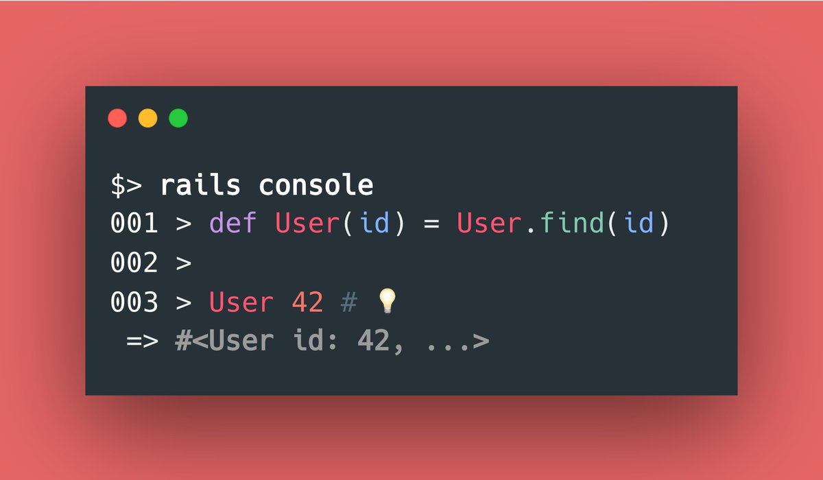 ✨ $> rails console ✨ Curious to have your opinion on this syntax? 🤔😊 #rubyonrails