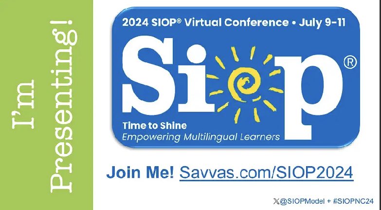 So excited to be presenting at @SIOPModel #SIOPNC24 in July! @ILTexasSchools @TexTESOLIV