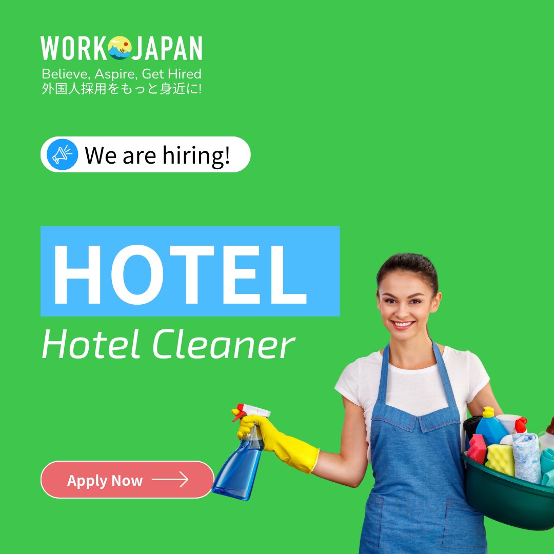 💸 Earn ¥1,350/hour Shinjuku Sta. (Tokyo) 💸
workjapan.jp/jobs/hotel-hot…
👷🏻‍♂️ Female/Male preferred
✅ Student visa preferred
⚡ No CV/Nihongo/Experience OK
🍊 Foreigner working
💸 Advance salary
#japanjobs #workjapan #workinjapan #jobalert #careers