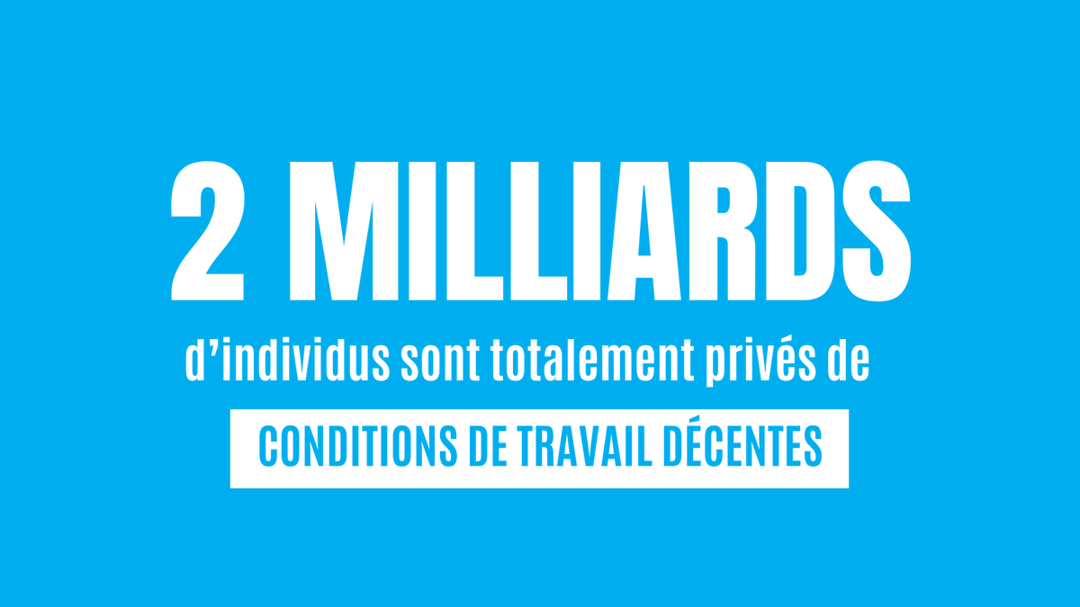 Le travail décent est un droit fondamental pour tous. En ce #1erMai2024, nous rappelons l'importance de lutter pour des conditions de travail justes et équitables pour tous les travailleurs, sans exception. #TravailDécent #DignitéAuTravail