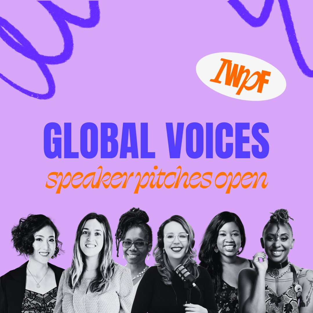 If you’d like to speak at this year’s International Women's Podcast festival we want to hear from you. We're curating workshops, panels, talks and events with podcasters from around the world for our GLOBAL VOICES programme. Apply here by 15 MAY 👉🏾bit.ly/IWPF2024GVX