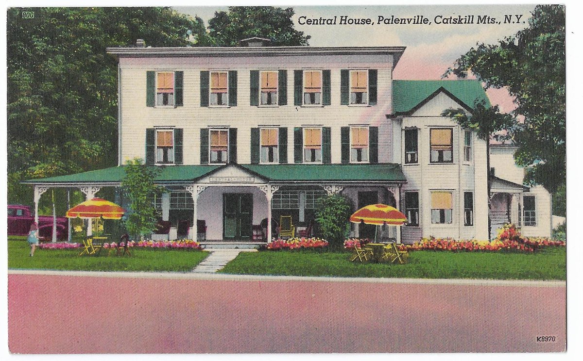 Catskill Mountains New York 1930s Linen Postcard Central House #Palenville #Catskills #upstate #NewYork #1930s #LinenPostcard #vintagepostcards #architecture #vintagelove  | eBay ebay.com/itm/1963734958…